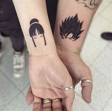 tatuajes de dragon ball para parejas|Tatuajes de dragon ball para parejas